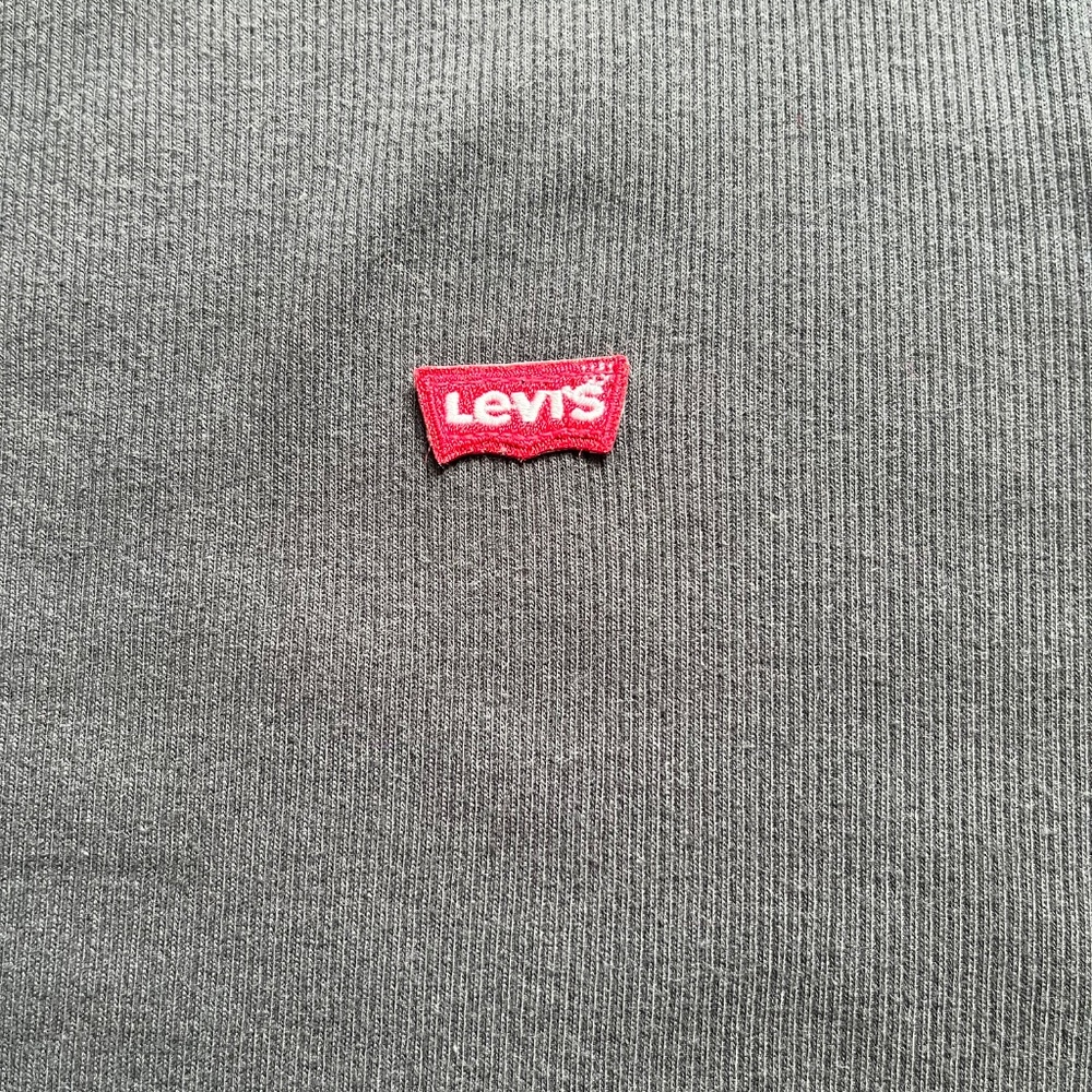 Levi's Black Ribbed Tee Size Large - Picture 3 of 5